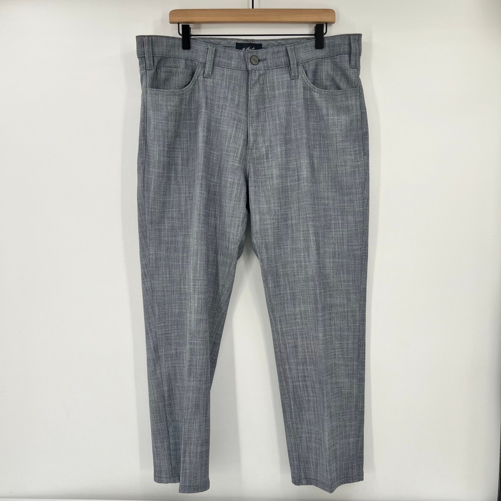 Charisma Mens Size 38 Gray Relaxed Straight Leg 5-Pocket Pants H001118